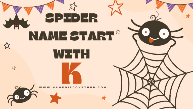 Spider Names that Start with K